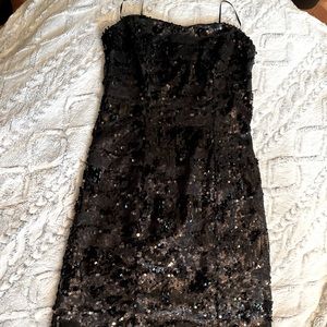 black sequin / glitter dress